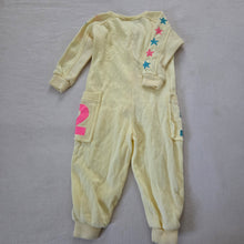 Load image into Gallery viewer, Vintage Yellow Stars + Numbers Bodysuit 2t/3t
