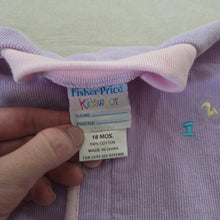 Load image into Gallery viewer, Vintage &quot;123&quot; Lavender/Pink Bodysuit 12-18 months
