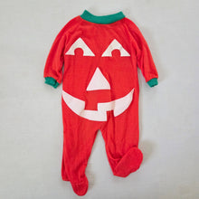 Load image into Gallery viewer, Vintage Jack-o-Lantern Footed PJs 3 months
