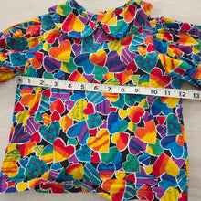 Load image into Gallery viewer, Vintage Colorful Heart Girly Long Sleeve 3t
