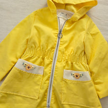 Load image into Gallery viewer, Vintage Yellow Hooded Floral Jacket 4t
