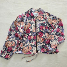 Load image into Gallery viewer, Vintage Floral Velour Jacket kids 6 *flaw
