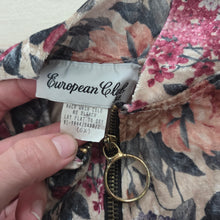 Load image into Gallery viewer, Vintage Floral Velour Jacket kids 6 *flaw
