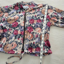 Load image into Gallery viewer, Vintage Floral Velour Jacket kids 6 *flaw
