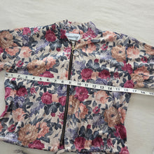 Load image into Gallery viewer, Vintage Floral Velour Jacket kids 6 *flaw
