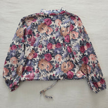Load image into Gallery viewer, Vintage Floral Velour Jacket kids 6 *flaw
