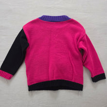 Load image into Gallery viewer, Vintage Girly Bears Colorful Knit Sweater 4t
