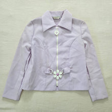 Load image into Gallery viewer, Vintage 90s Purple Daisy Jacket kids 7

