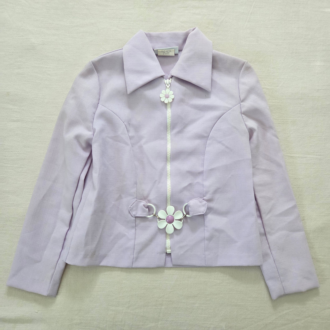 Vintage 90s Purple Daisy Jacket kids 7