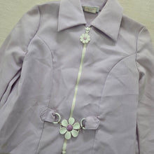 Load image into Gallery viewer, Vintage 90s Purple Daisy Jacket kids 7
