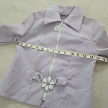 Load image into Gallery viewer, Vintage 90s Purple Daisy Jacket kids 7
