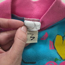 Load image into Gallery viewer, Vintage OP Color Block Heart Tunic/Dress 18-24 months/3t
