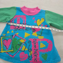 Load image into Gallery viewer, Vintage OP Color Block Heart Tunic/Dress 18-24 months/3t
