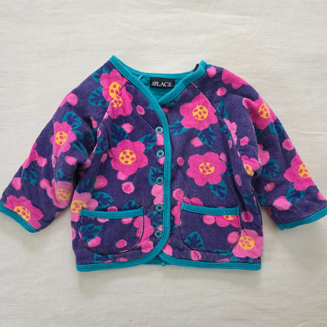 Vintage Colorful Floral Sweater 12 months
