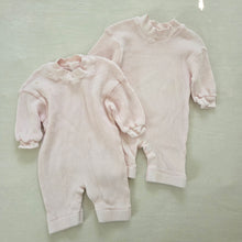 Load image into Gallery viewer, Vintage Bundle Pink Cotton Waffle Knit Bodysuits 0-3 months
