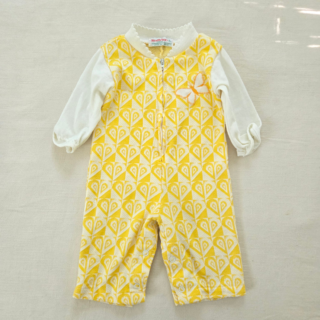 Vintage Healthtex Butterfly + Heart Bodysuit 6 months
