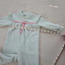 Load image into Gallery viewer, Vintage Healthtex Mint + Pink Bodysuit 9-12 months
