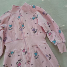Load image into Gallery viewer, Vintage Girls Pattern Pink Bodysuit 2t
