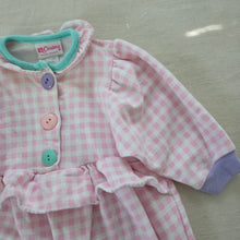 Load image into Gallery viewer, Vintage Pink Gingham Ruffle Bodysuit 6-9 months
