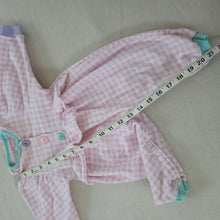 Load image into Gallery viewer, Vintage Pink Gingham Ruffle Bodysuit 6-9 months
