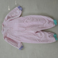 Load image into Gallery viewer, Vintage Pink Gingham Ruffle Bodysuit 6-9 months
