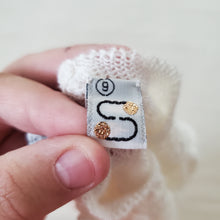 Load image into Gallery viewer, Vintage White Knit Gown/Dress newborn
