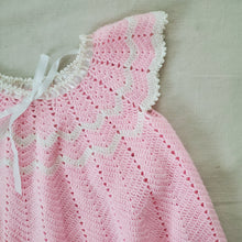 Load image into Gallery viewer, Vintage Pink Knit Flowy Dress 2t
