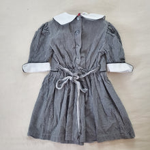 Load image into Gallery viewer, Vintage Houndstooth Tie Neck Dress 5t
