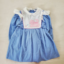 Load image into Gallery viewer, Vintage Kitty Blue Dotted Dress 3t
