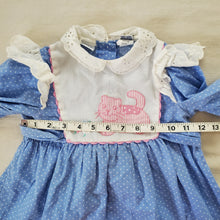 Load image into Gallery viewer, Vintage Kitty Blue Dotted Dress 3t
