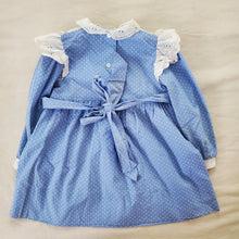 Load image into Gallery viewer, Vintage Kitty Blue Dotted Dress 3t
