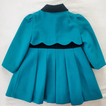 Load image into Gallery viewer, Vintage Rothschild Teal Scallop Peacoat 3t
