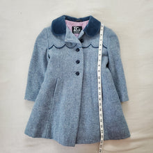 Load image into Gallery viewer, Vintage Pale Blue Scallop Peacoat 4t
