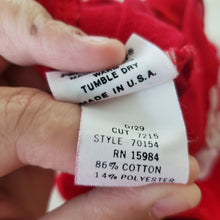 Load image into Gallery viewer, Vintage Red Girly Overalls 12-18 months
