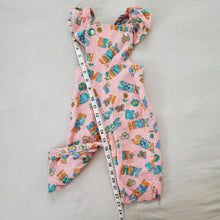 Load image into Gallery viewer, Vintage &quot;Happy Love Smile&quot; Overalls 9-12 months

