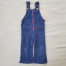 Load image into Gallery viewer, Vintage 70s Navy Wide Leg Overalls 2t
