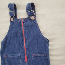 Load image into Gallery viewer, Vintage 70s Navy Wide Leg Overalls 2t
