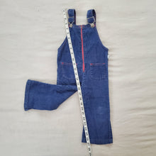 Load image into Gallery viewer, Vintage 70s Navy Wide Leg Overalls 2t
