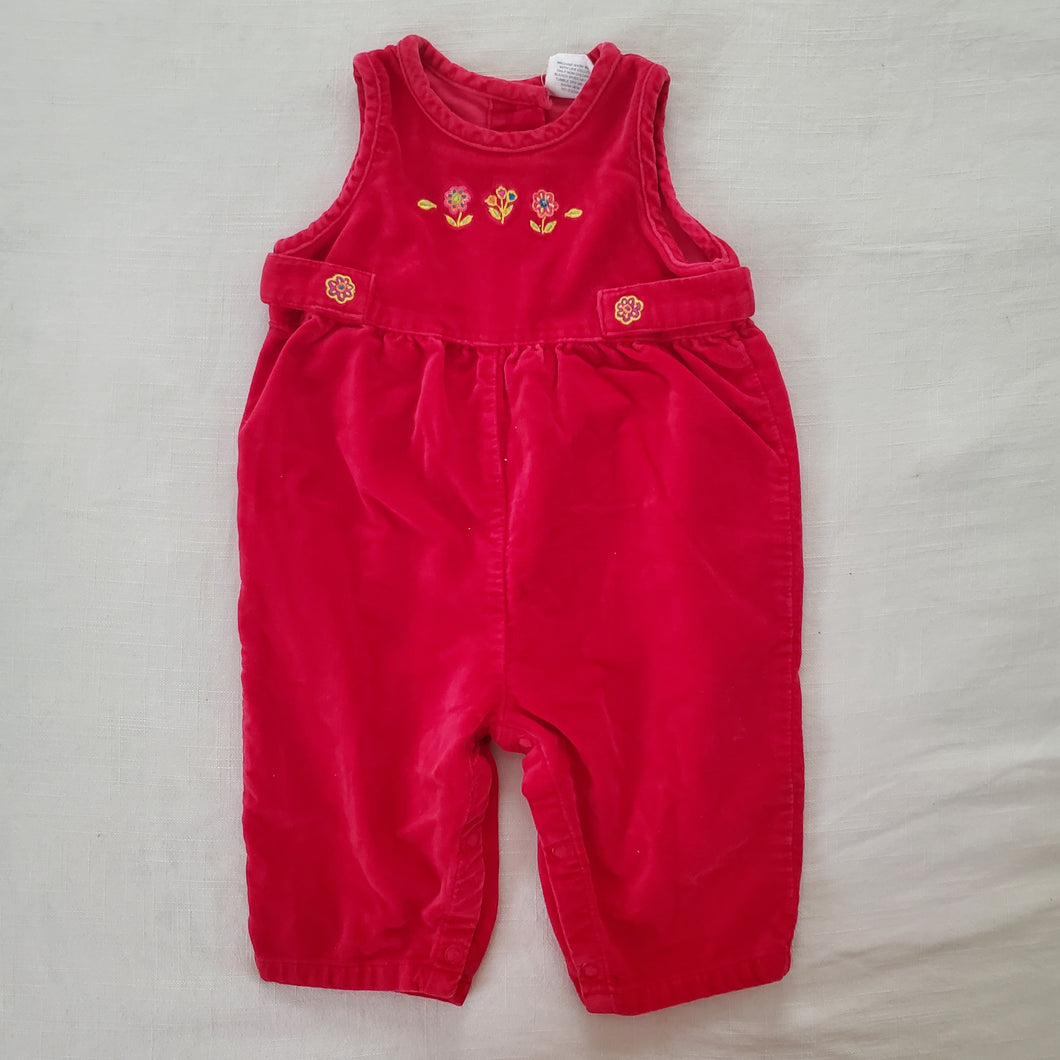 Vintage Red Velvety Romper 3-6 months