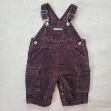 Load image into Gallery viewer, Vintage Gap Brown Velvet Overalls 3-6 months
