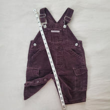 Load image into Gallery viewer, Vintage Gap Brown Velvet Overalls 3-6 months
