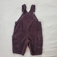 Load image into Gallery viewer, Vintage Gap Brown Velvet Overalls 3-6 months
