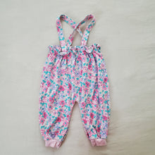 Load image into Gallery viewer, Vintage Floral Suspender Pants 12-18 months
