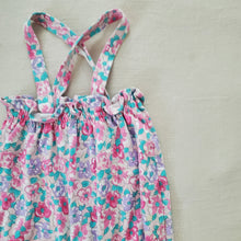 Load image into Gallery viewer, Vintage Floral Suspender Pants 12-18 months
