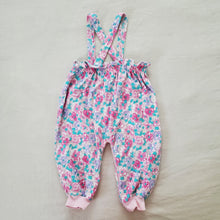 Load image into Gallery viewer, Vintage Floral Suspender Pants 12-18 months
