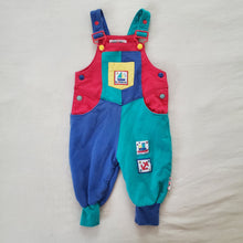 Load image into Gallery viewer, Vintage Gymboree Color Block Overalls 9-12 months
