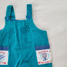 Load image into Gallery viewer, Vintage Plane + Hot Air Balloon Overalls 3 months
