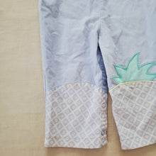 Load image into Gallery viewer, Vintage Blue Pineapple Overalls 18 months
