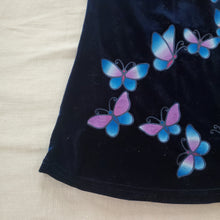Load image into Gallery viewer, Vintage 90s Butterfly Velvet Dress 3t/4t
