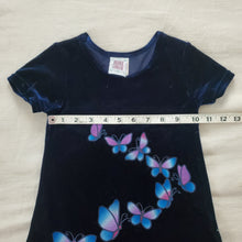 Load image into Gallery viewer, Vintage 90s Butterfly Velvet Dress 3t/4t
